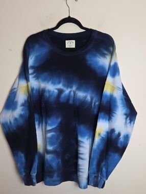 Electric & Rose Blue Atlas Tie Dye Crewneck Sweatshirt